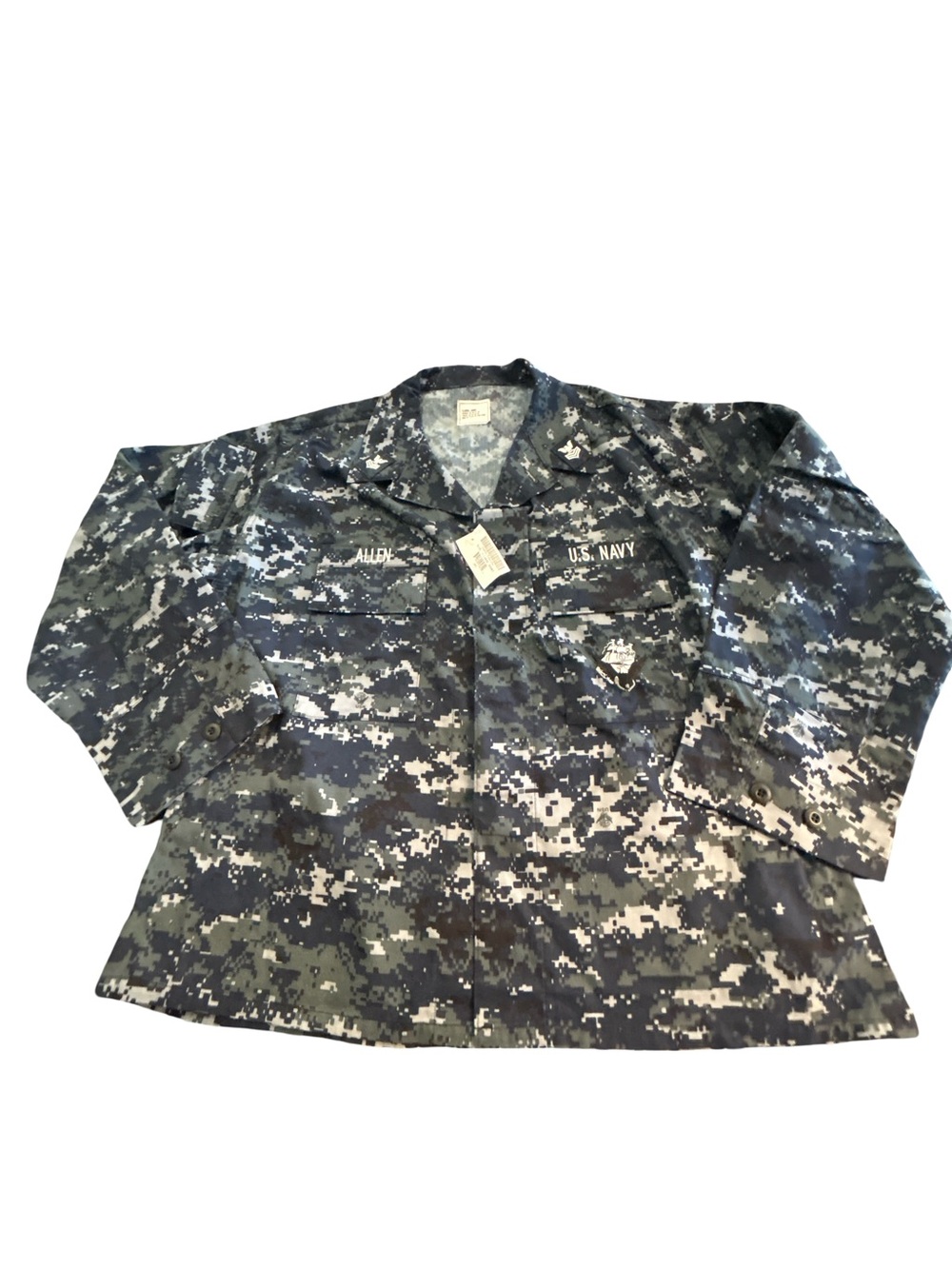 Authentic US Military Issue U.S. Navy Working Uniform (NWU) Type I Camo XL Short